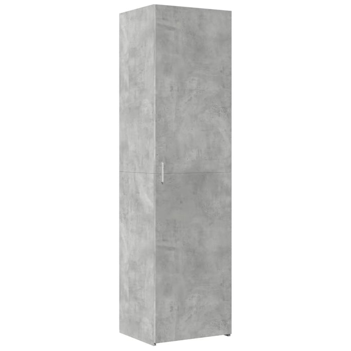 Dulap înalt, gri beton, 50x42,5x185 cm, lemn prelucrat - WALTI WALTI