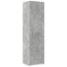 Dulap înalt, gri beton, 50x42,5x185 cm, lemn prelucrat - WALTI WALTI