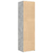 Dulap înalt, gri beton, 50x42,5x185 cm, lemn prelucrat - WALTI WALTI
