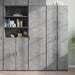 Dulap înalt, gri beton, 50x42,5x185 cm, lemn prelucrat - WALTI WALTI