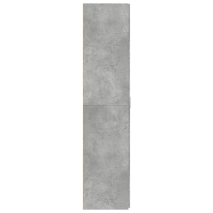Dulap înalt, gri beton, 70x42,5x185 cm, lemn prelucrat - WALTI WALTI