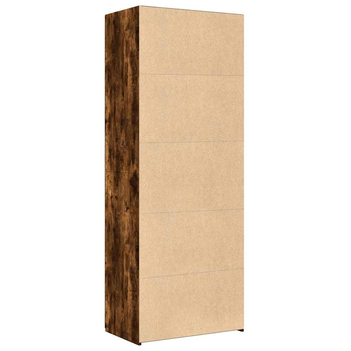 Dulap înalt, stejar fumuriu, 70x42,5x185 cm, lemn prelucrat - WALTI WALTI