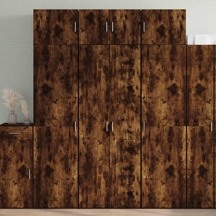 Dulap înalt, stejar fumuriu, 70x42,5x185 cm, lemn prelucrat - WALTI WALTI