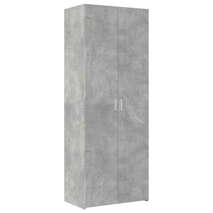 Dulap înalt, gri beton, 70x42,5x185 cm, lemn prelucrat - WALTI WALTI
