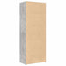 Dulap înalt, gri beton, 70x42,5x185 cm, lemn prelucrat - WALTI WALTI