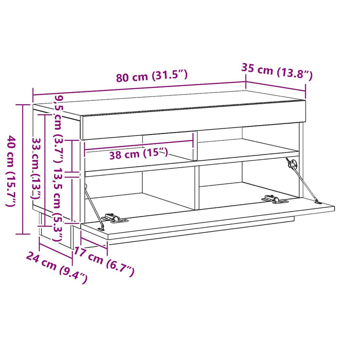 Dulap înalt, gri beton, 70x42,5x185 cm, lemn prelucrat - WALTI WALTI