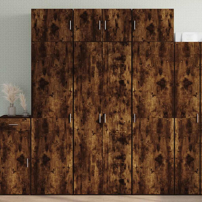 Dulap înalt, stejar fumuriu, 70x42,5x185 cm, lemn prelucrat - WALTI WALTI