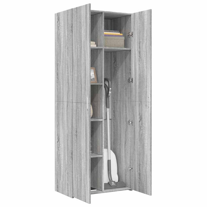 Dulap înalt, gri sonoma, 70x42,5x185 cm, lemn prelucrat WALTI