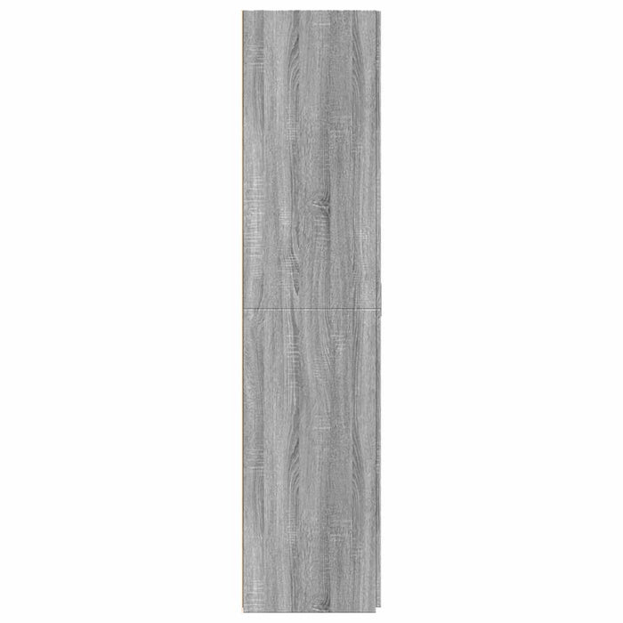 Dulap înalt, gri sonoma, 70x42,5x185 cm, lemn prelucrat WALTI