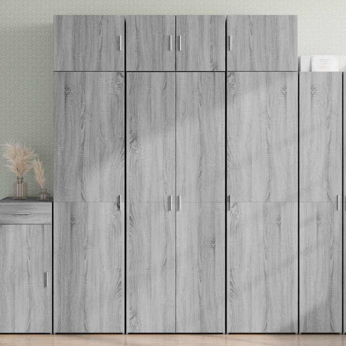 Dulap înalt, gri sonoma, 70x42,5x185 cm, lemn prelucrat WALTI