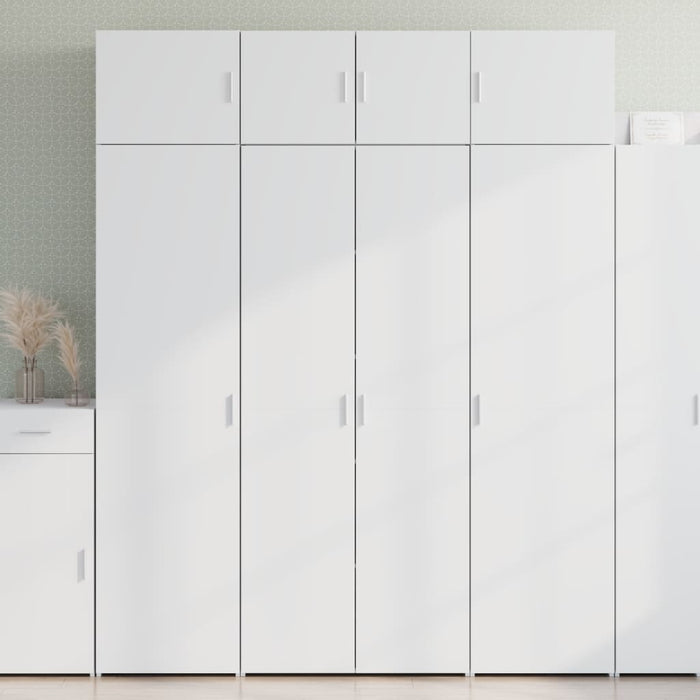 Dulap înalt, alb, 80x42,5x185 cm, lemn prelucrat - WALTI WALTI