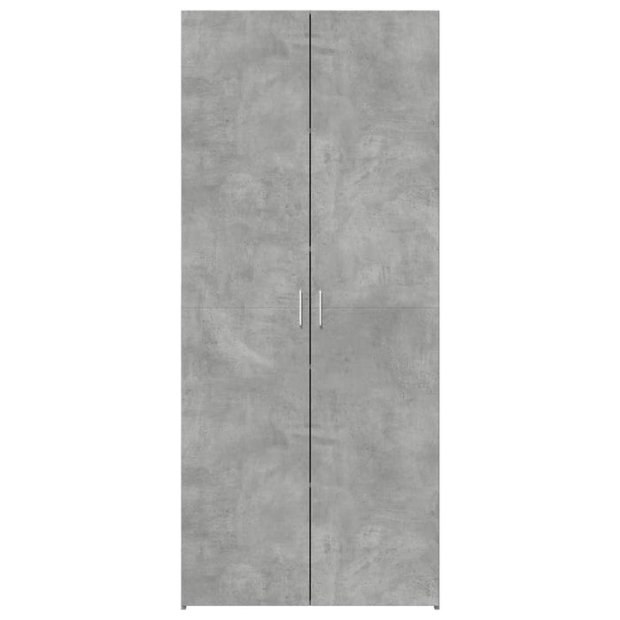 Dulap înalt, gri beton, 80x42,5x185 cm, lemn prelucrat - WALTI WALTI