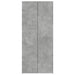 Dulap înalt, gri beton, 80x42,5x185 cm, lemn prelucrat - WALTI WALTI