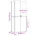 Dulap înalt, gri beton, 80x42,5x185 cm, lemn prelucrat - WALTI WALTI