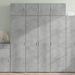 Dulap înalt, gri beton, 80x42,5x185 cm, lemn prelucrat - WALTI WALTI