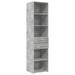 Dulap înalt, gri beton, 45x42,5x185 cm, lemn compozit - WALTI WALTI
