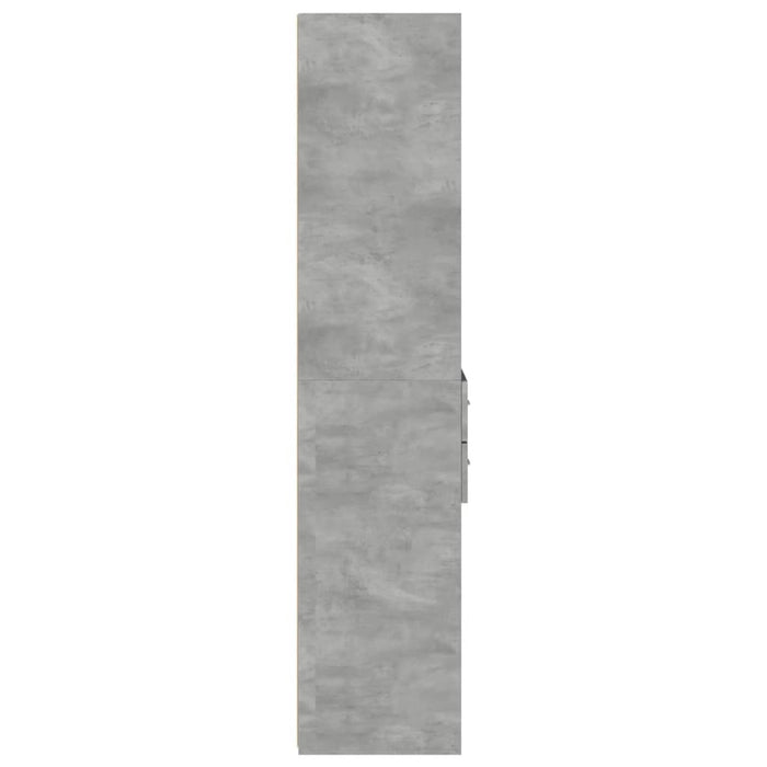 Dulap înalt, gri beton, 45x42,5x185 cm, lemn compozit - WALTI WALTI