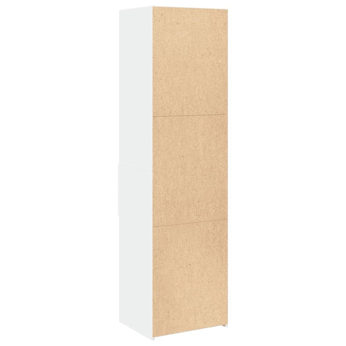 Dulap înalt, alb, 50x42,5x185 cm, lemn prelucrat - WALTI WALTI