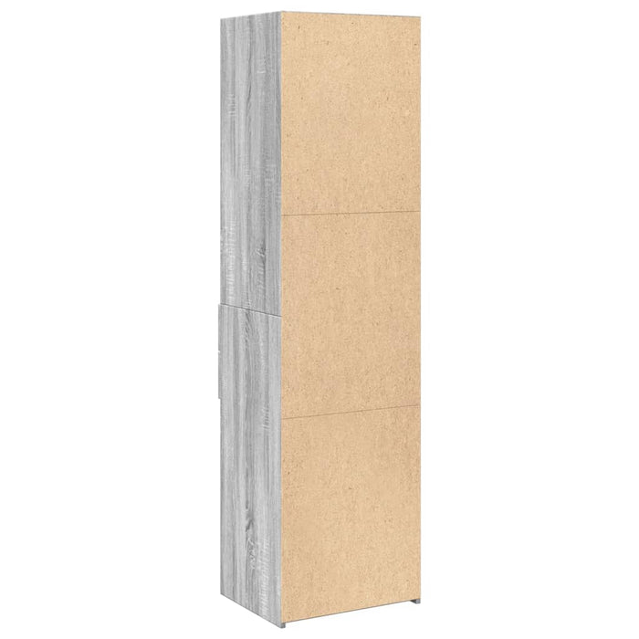 Dulap înalt, gri sonoma, 50x42,5x185 cm, lemn prelucrat - WALTI WALTI