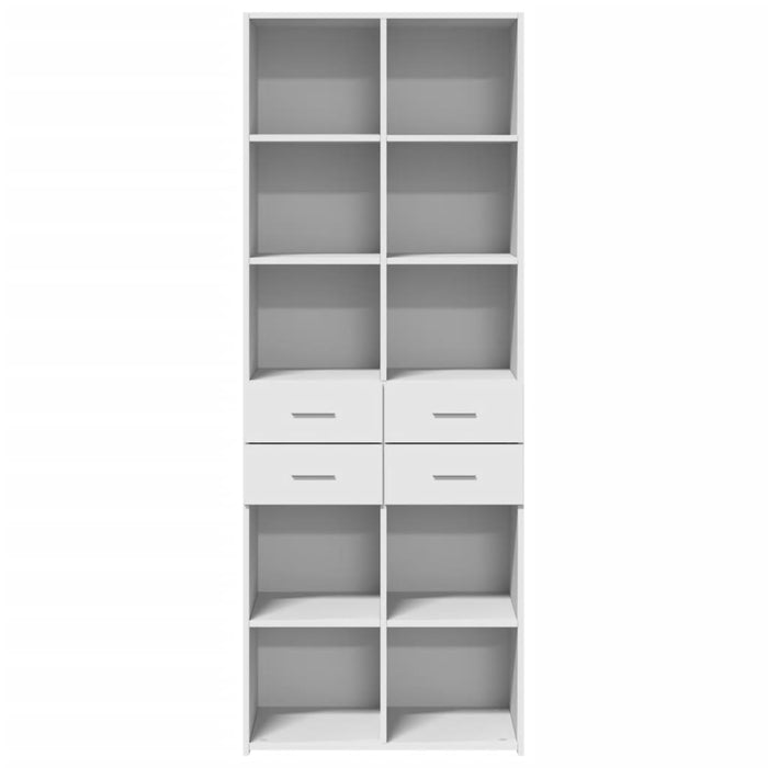 Dulap înalt, alb, 70x42,5x185 cm, lemn prelucrat - WALTI WALTI