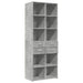 Dulap înalt, gri beton, 70x42,5x185 cm, lemn prelucrat - WALTI WALTI