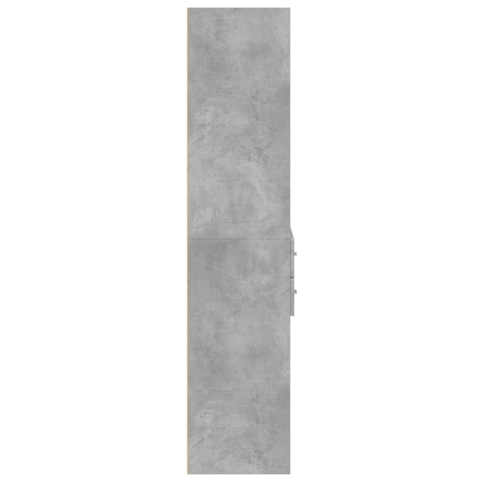 Dulap înalt, gri beton, 70x42,5x185 cm, lemn prelucrat - WALTI WALTI