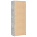 Dulap înalt, gri beton, 70x42,5x185 cm, lemn prelucrat - WALTI WALTI