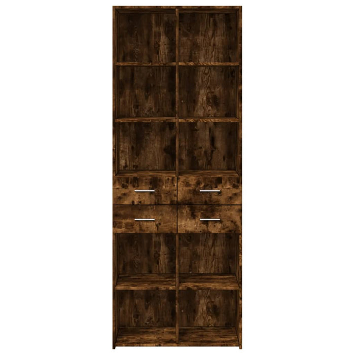 Dulap înalt, stejar fumuriu, 70x42,5x185 cm, lemn prelucrat - WALTI WALTI