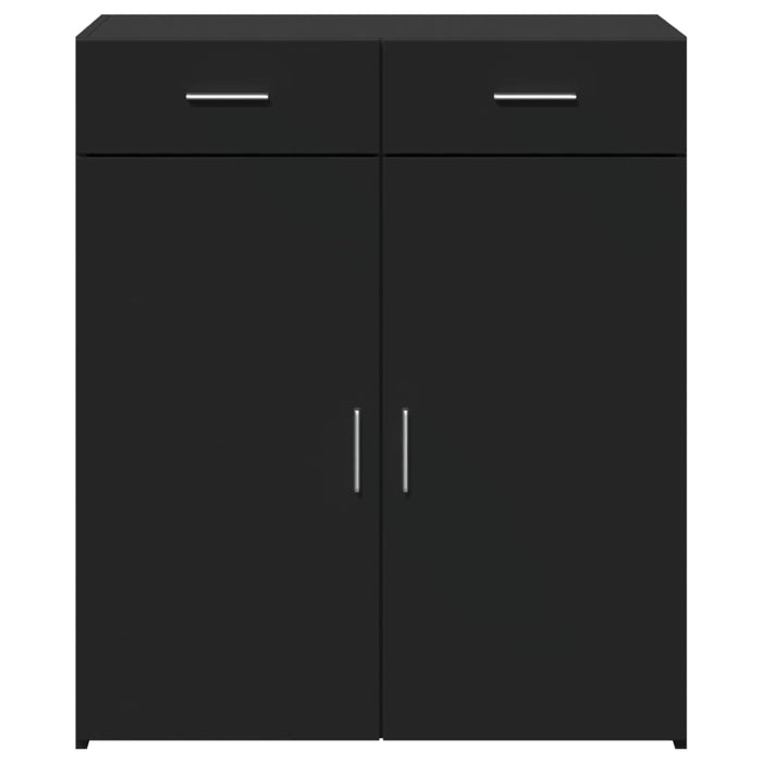 Dulap, negru, 80x42,5x93 cm, lemn prelucrat WALTI
