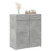 Dulap, gri beton, 80x42,5x93 cm, lemn prelucrat - WALTI WALTI
