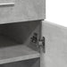 Dulap, gri beton, 80x42,5x93 cm, lemn prelucrat - WALTI WALTI