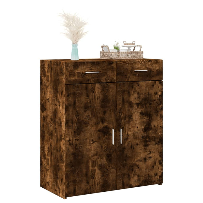 Dulap, stejar fumuriu, 80x42,5x93 cm, lemn prelucrat - WALTI WALTI