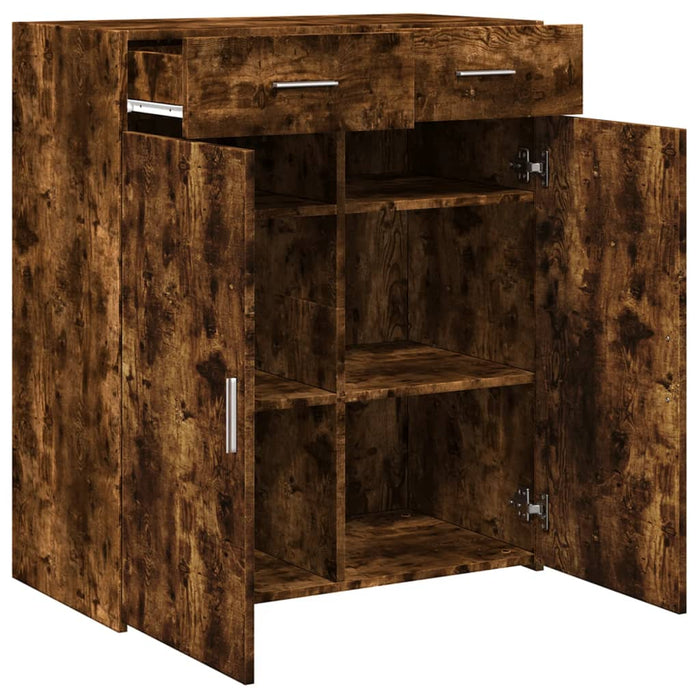 Dulap, stejar fumuriu, 80x42,5x93 cm, lemn prelucrat - WALTI WALTI