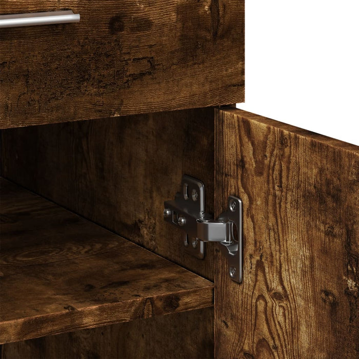 Dulap, stejar fumuriu, 80x42,5x93 cm, lemn prelucrat - WALTI WALTI