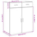 Dulap, stejar fumuriu, 80x42,5x93 cm, lemn prelucrat - WALTI WALTI