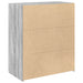 Dulap, sonoma gri, 80x42,5x93 cm, lemn prelucrat - WALTI WALTI
