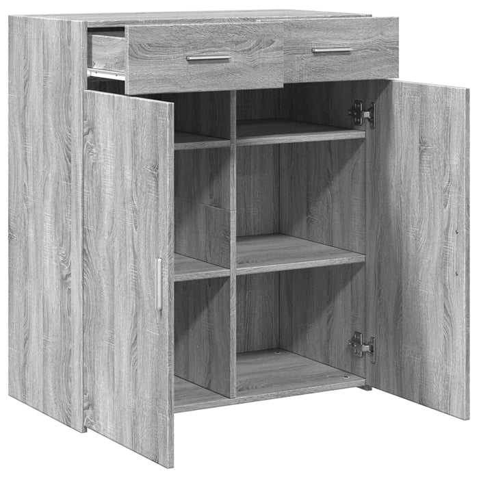 Dulap, sonoma gri, 80x42,5x93 cm, lemn prelucrat - WALTI WALTI