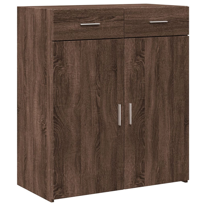 Dulap, stejar maro, 80x42,5x93 cm, lemn prelucrat - WALTI WALTI