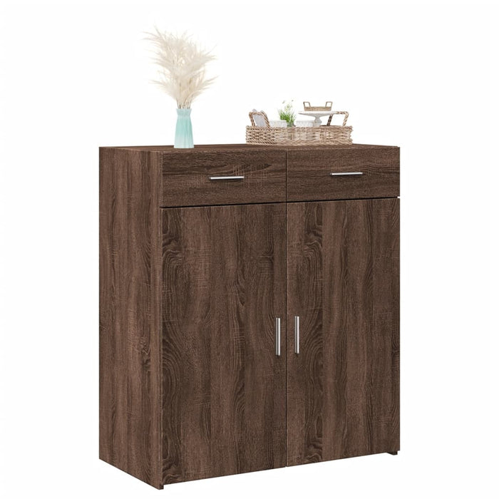 Dulap, stejar maro, 80x42,5x93 cm, lemn prelucrat - WALTI WALTI