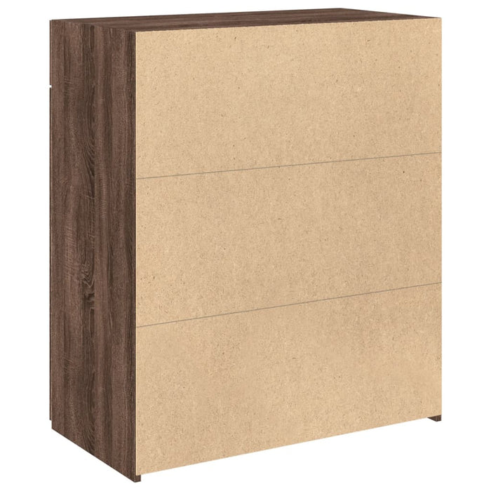 Dulap, stejar maro, 80x42,5x93 cm, lemn prelucrat - WALTI WALTI