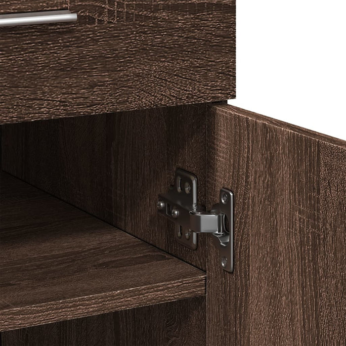 Dulap, stejar maro, 80x42,5x93 cm, lemn prelucrat - WALTI WALTI