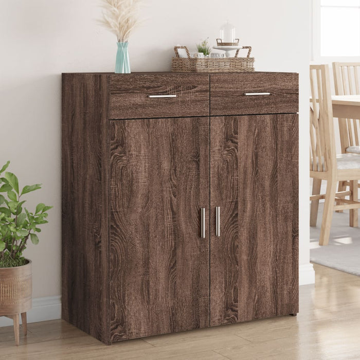 Dulap, stejar maro, 80x42,5x93 cm, lemn prelucrat - WALTI WALTI