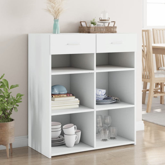 Dulap, alb, 80x42,5x93 cm, lemn prelucrat - WALTI WALTI
