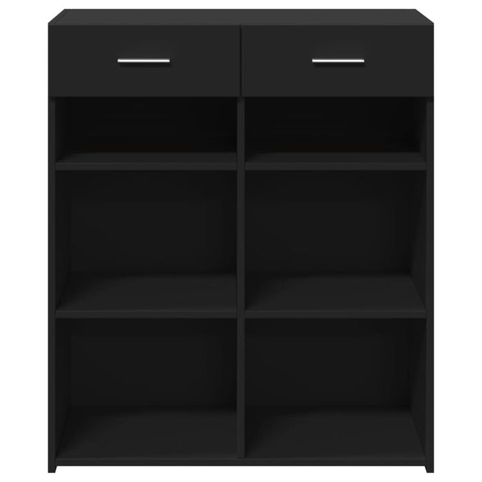 Dulap, negru, 80x42,5x93 cm, lemn prelucrat - WALTI WALTI