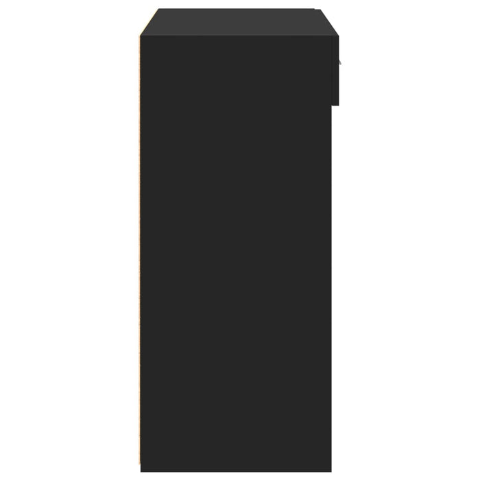 Dulap, negru, 80x42,5x93 cm, lemn prelucrat - WALTI WALTI