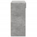 Dulap, gri beton, 80x42,5x93 cm, lemn prelucrat - WALTI WALTI
