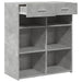 Dulap, gri beton, 80x42,5x93 cm, lemn prelucrat - WALTI WALTI