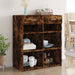 Dulap, stejar fumuriu, 80x42,5x93 cm, lemn prelucrat - WALTI WALTI