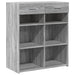 Dulap, sonoma gri, 80x42,5x93 cm, lemn prelucrat - WALTI WALTI