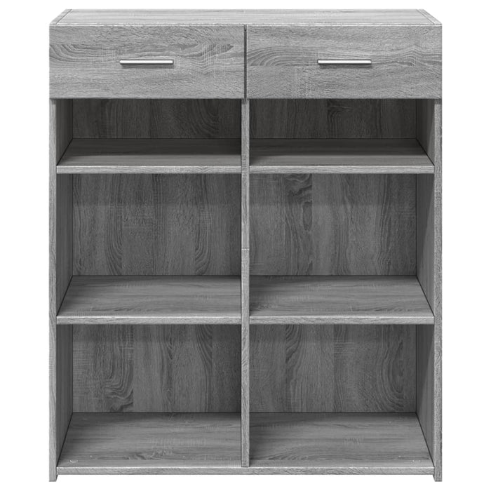 Dulap, sonoma gri, 80x42,5x93 cm, lemn prelucrat - WALTI WALTI